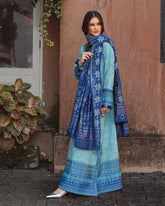 3-PC Unstitched Jacquard Viscose Broadway By Mushq | Chianti Glow